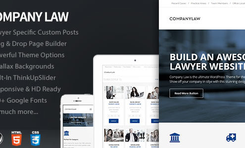 Company Law WordPress Theme