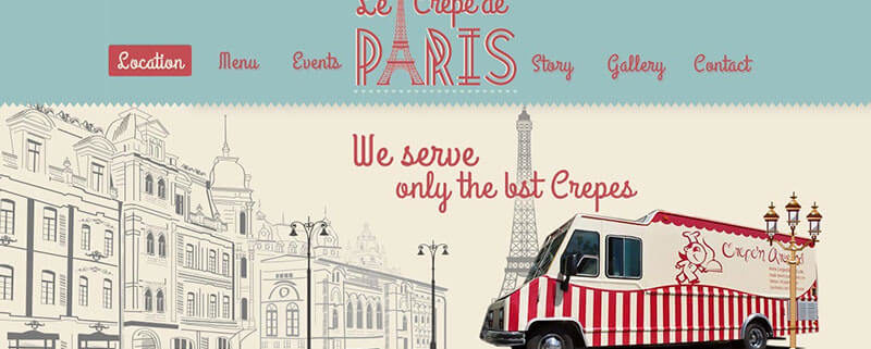 Le Crepe de Paris Food Truck Theme