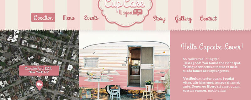 Cupcake Wagon - Food Truck WordPress Theme
