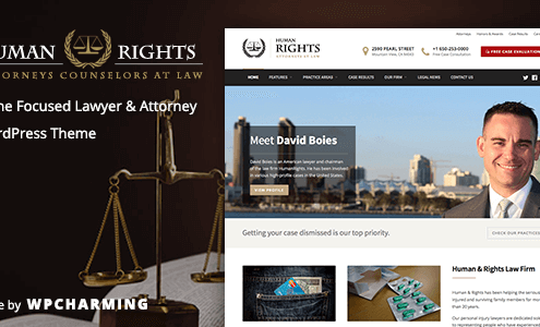 Human Rights Lawyer WordPress Theme