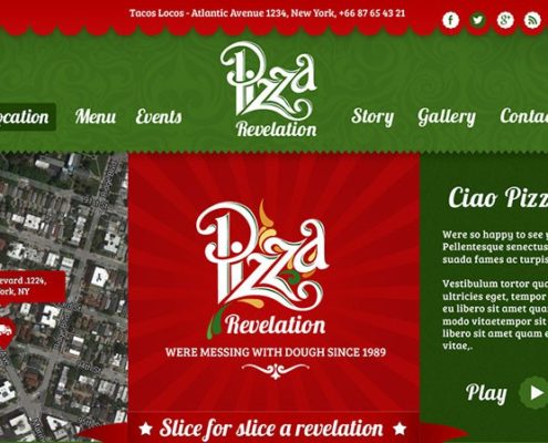 Pizza Food Truck Wordpress Theme