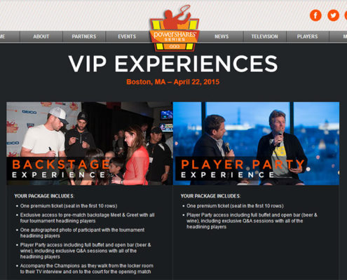 PowerShares Series VIP Ticket Sales by Elm City Web