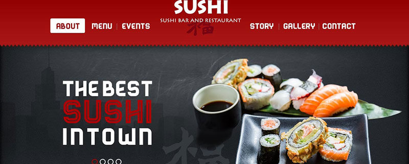 Sushi Bar Food Truck Wordpress Theme