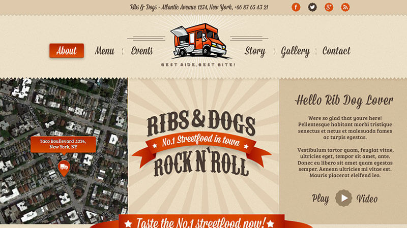Ribs and Hotdogs Food Truck