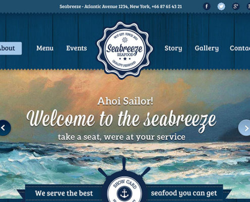 Seabreeze Food Truck WordPress Theme