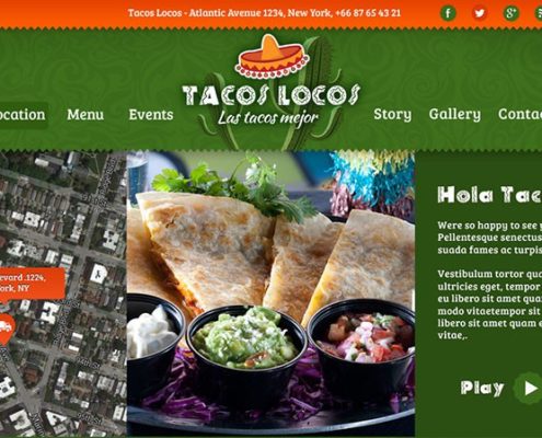 Tacos Locos Food Truck WordPress Theme