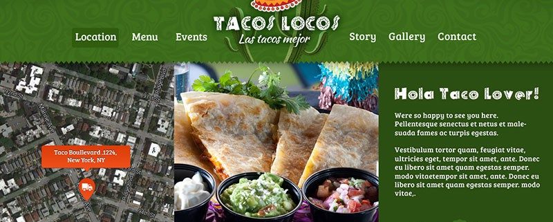 Tacos Locos Food Truck WordPress Theme